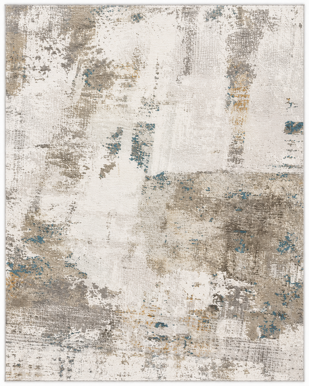 Calista, tapis moderne abstrait beige et taupe