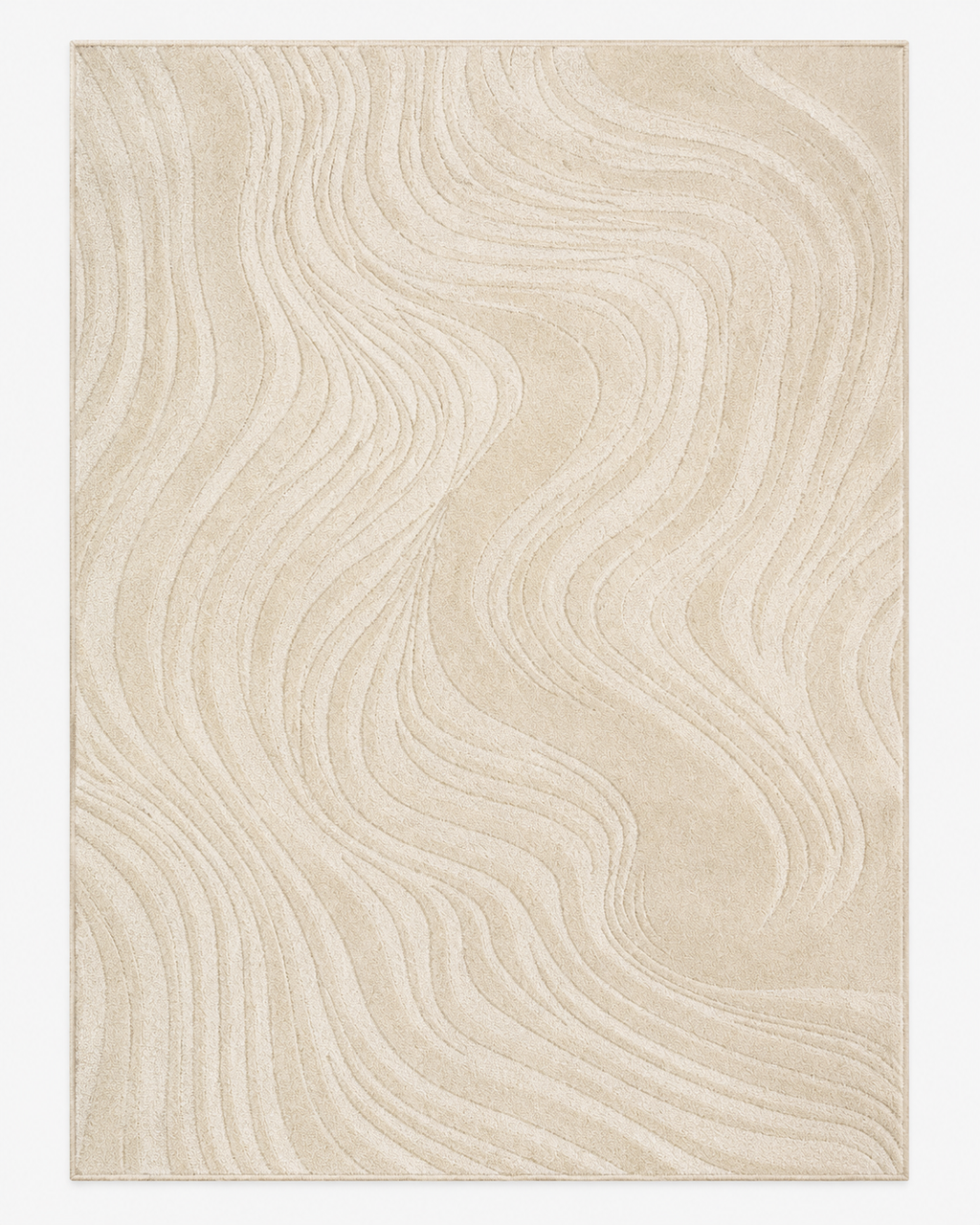 Dune, tapis scandinave beige sable
